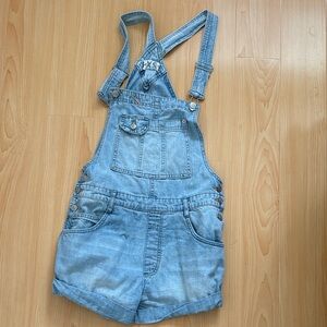 We The Free Light Blue Denim Overalls